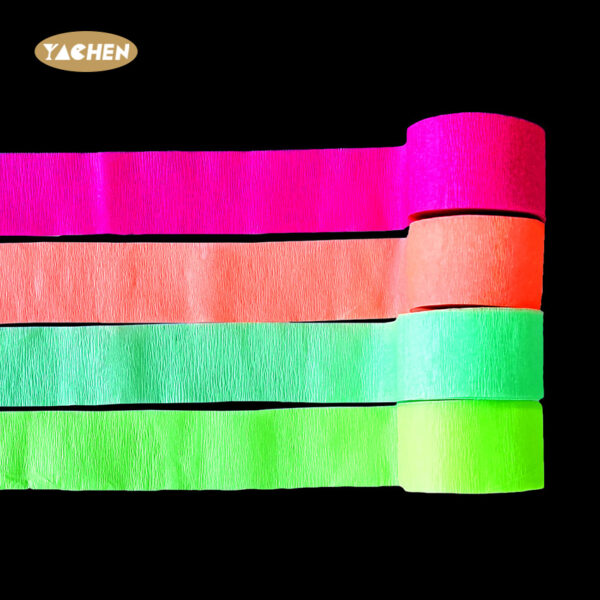 Hanging Neon Crepe Paper Strip-3