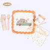 Animal Cart Party Plate -4