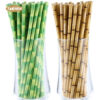 Bamboo Print Kraft Drinking Straw-1
