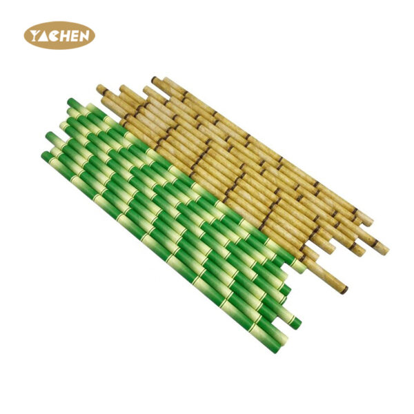 Bamboo Print Kraft Drinking Straw-2