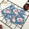 Blue Floral Paper Napkins-4