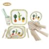 Cactus Pattern Printed Plate-1