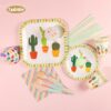 Cactus Pattern Printed Plate-4