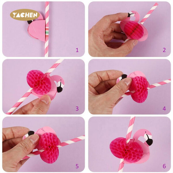 Flamingo Drinking Straws-2