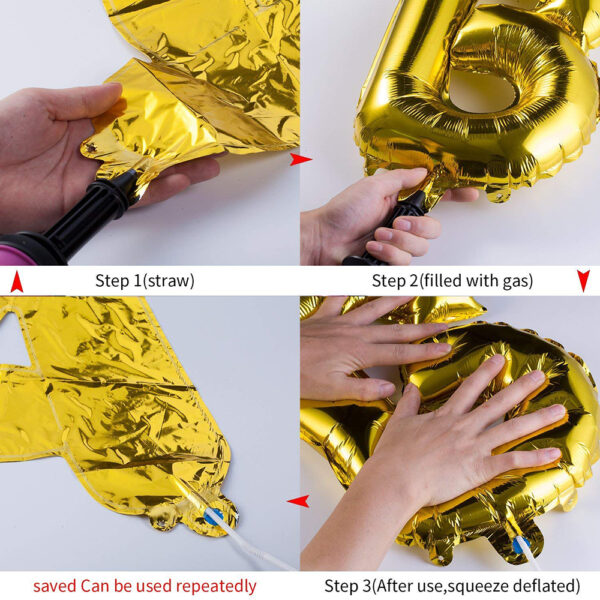 Foil birthday letter balloon -05