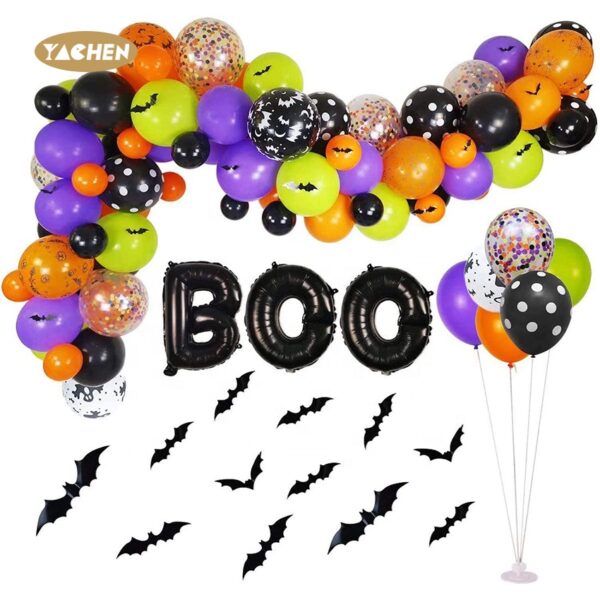 Halloween Balloons Arch Garland Kit -02