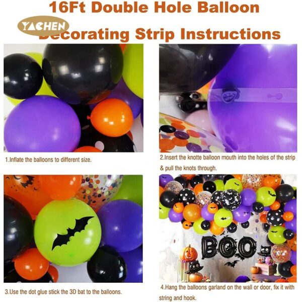Halloween Balloons Arch Garland Kit -05