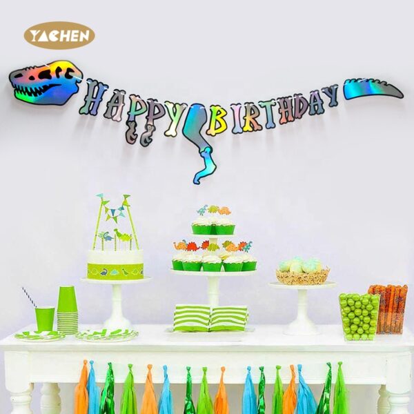 Laser Dinosaur Birthday Banner-4
