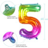 Rainbow Number Balloon