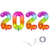 Big Colorful Foil Number Balloon