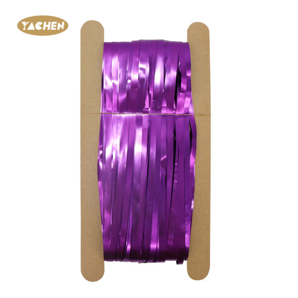 Solid Color Foil Fringe Curtain-3