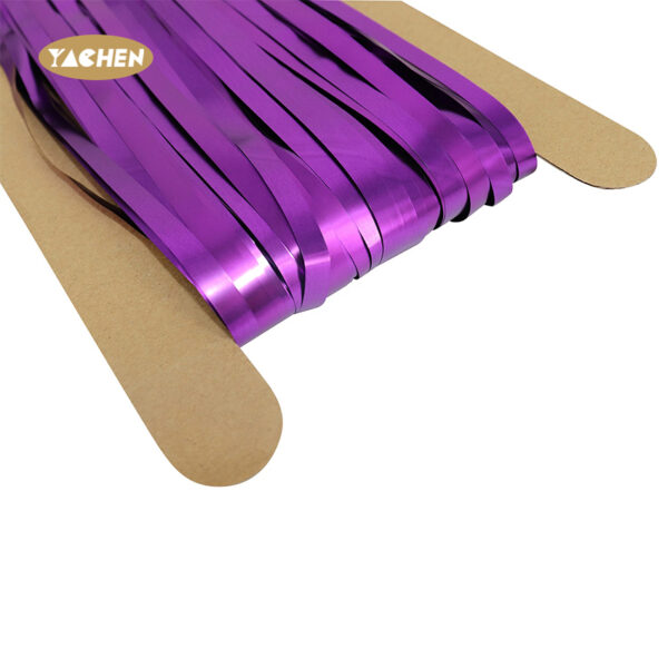 Solid Color Foil Fringe Curtain-4