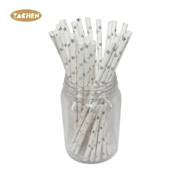 Star Printing Disposable Paper Straws-3