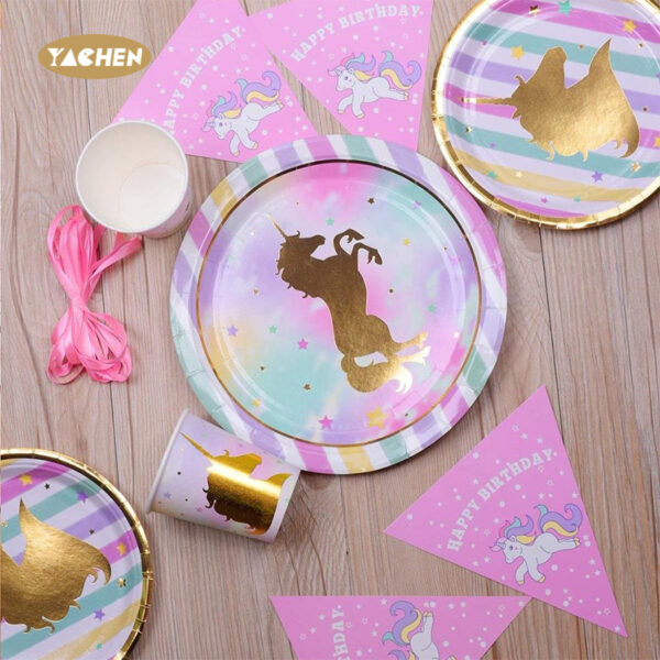 Unicorn Theme Party Plates-1