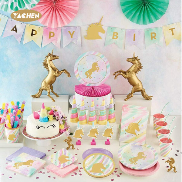 Unicorn Theme Party Plates-3