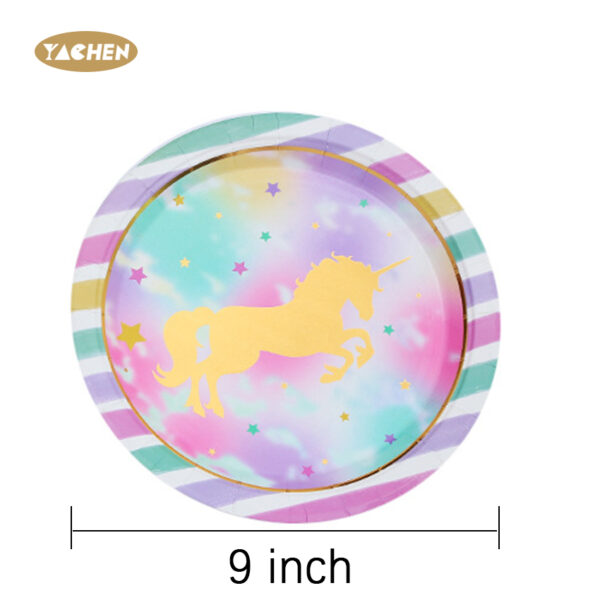 Unicorn Theme Party Plates-4