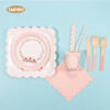 Wreath Pattern Printed Plate-1