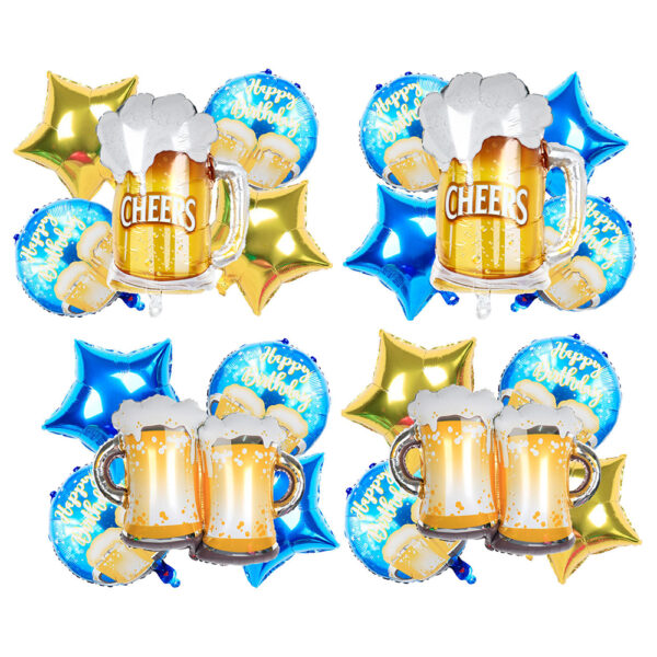 beer cup balloons set