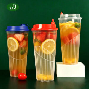 PP Plastic Cups With Lids