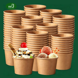 Eco Friendly Paper Frozen Yogurt Cups