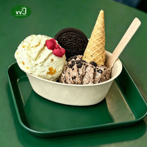 Compostable Bamboo Fiber Ice Cream Cup