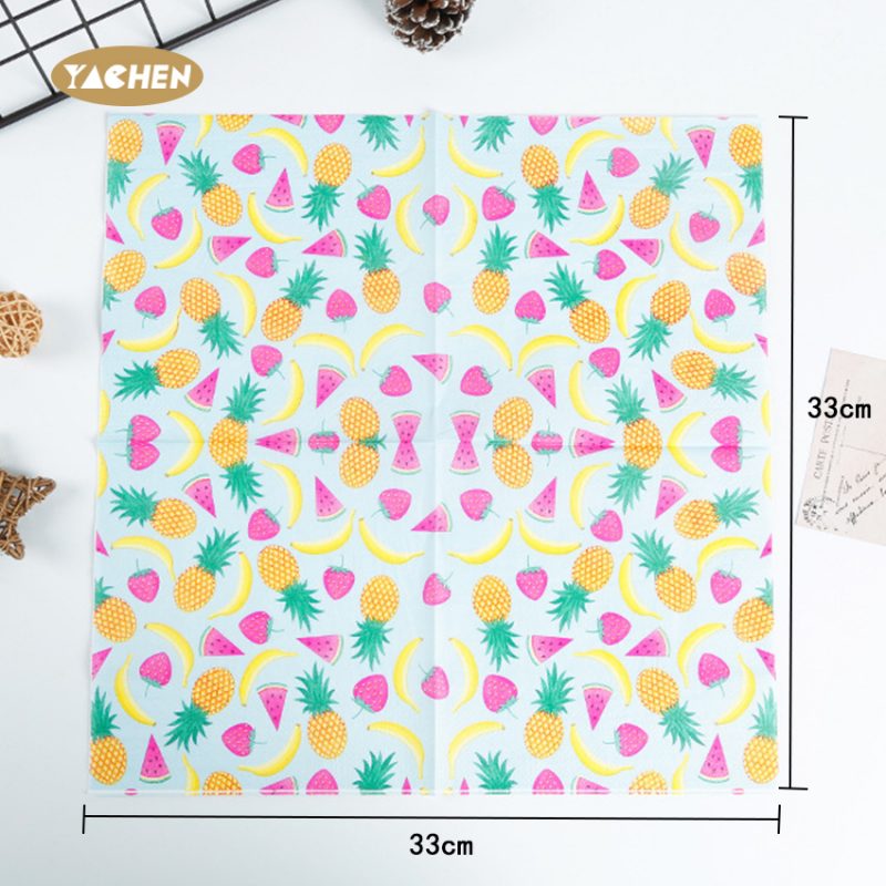 Fruit Printed Paper Napkins-5