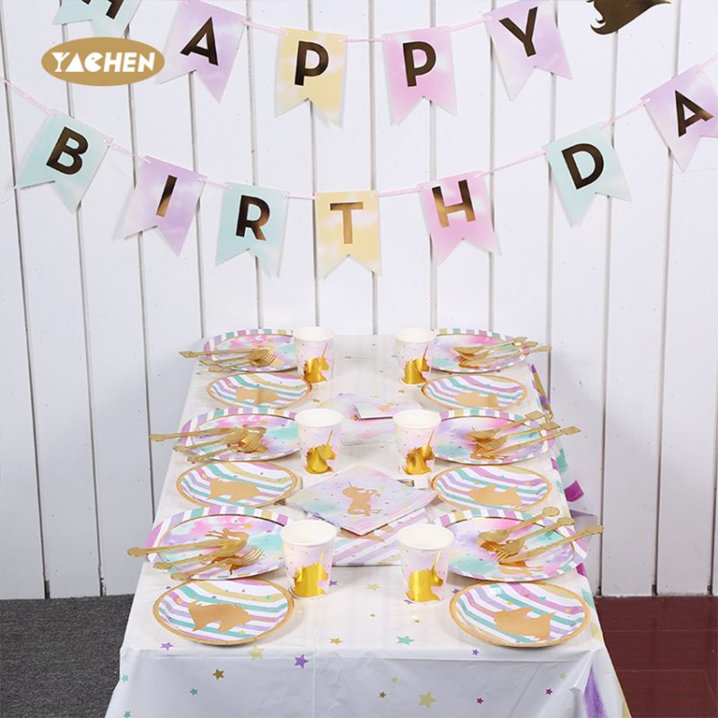 Unicorn Theme Party Plates-5