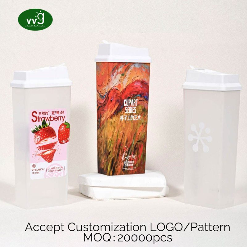 Disposable Square Beverage Tumbler