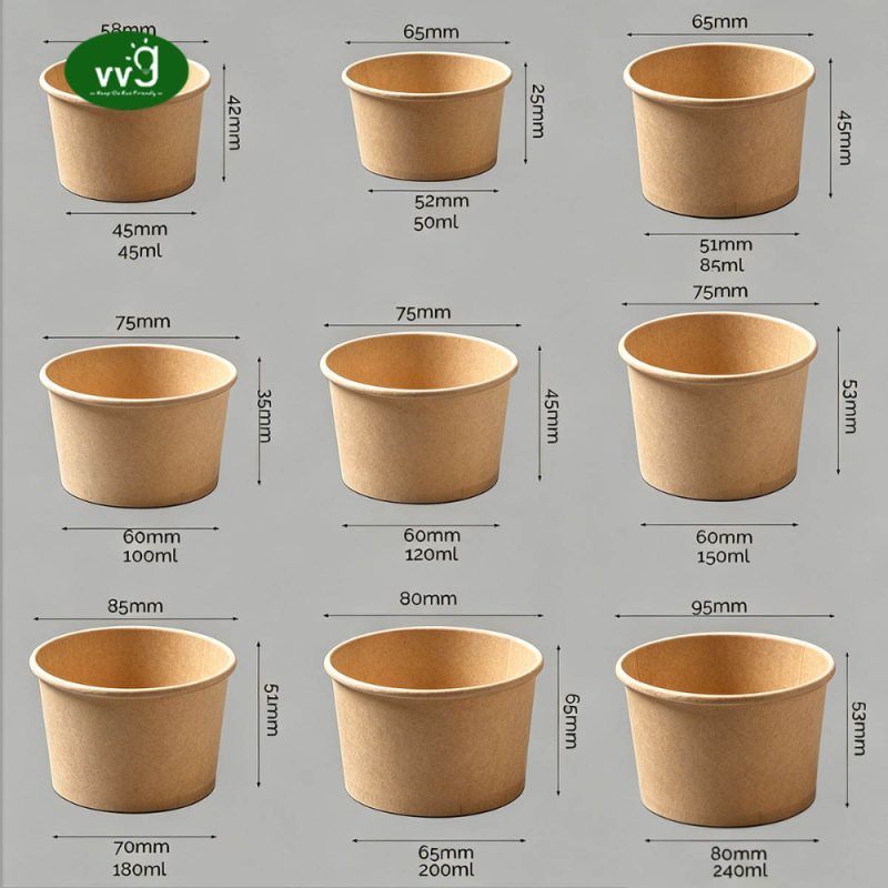 Eco Friendly Paper Frozen Yogurt Cups