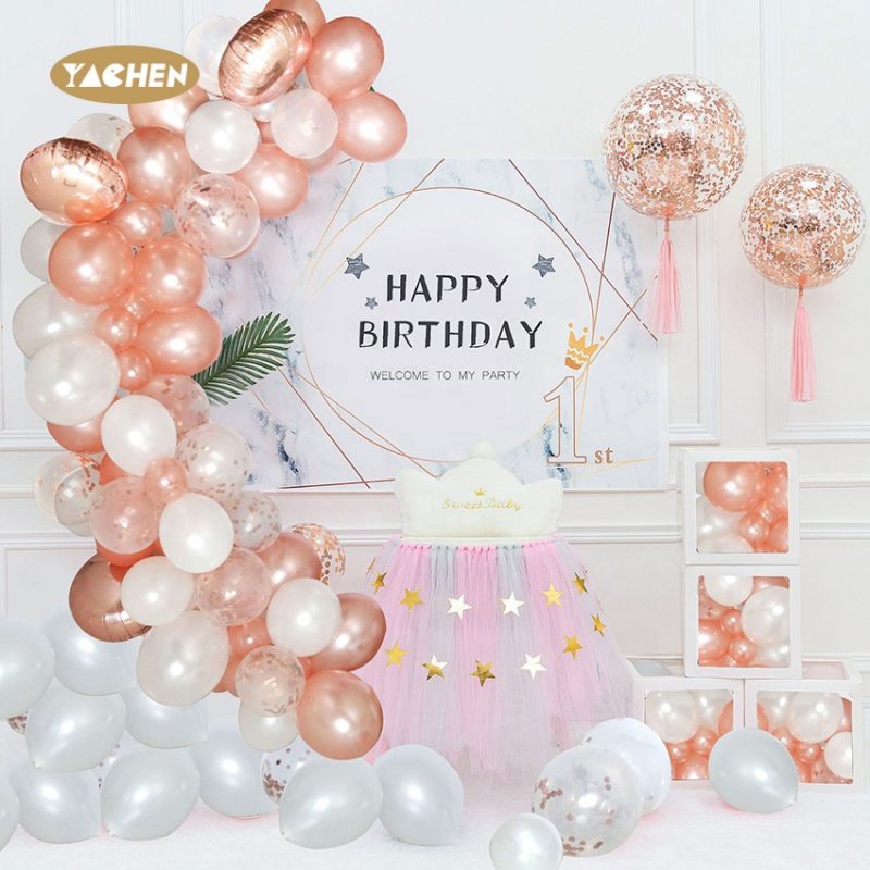 rose gold balloon garland kit -04