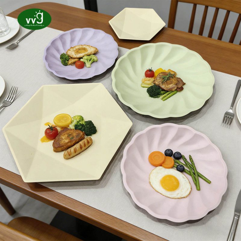 Tes Eco Friendly Colored Party Dishes